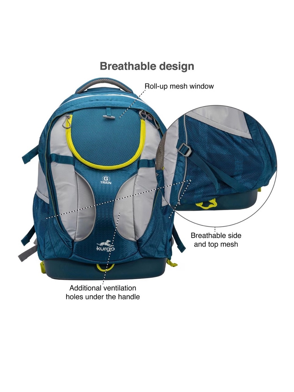 Kurgo G-Train Dog Carrier Backpack - 25 LBS - Picture 4 of 6